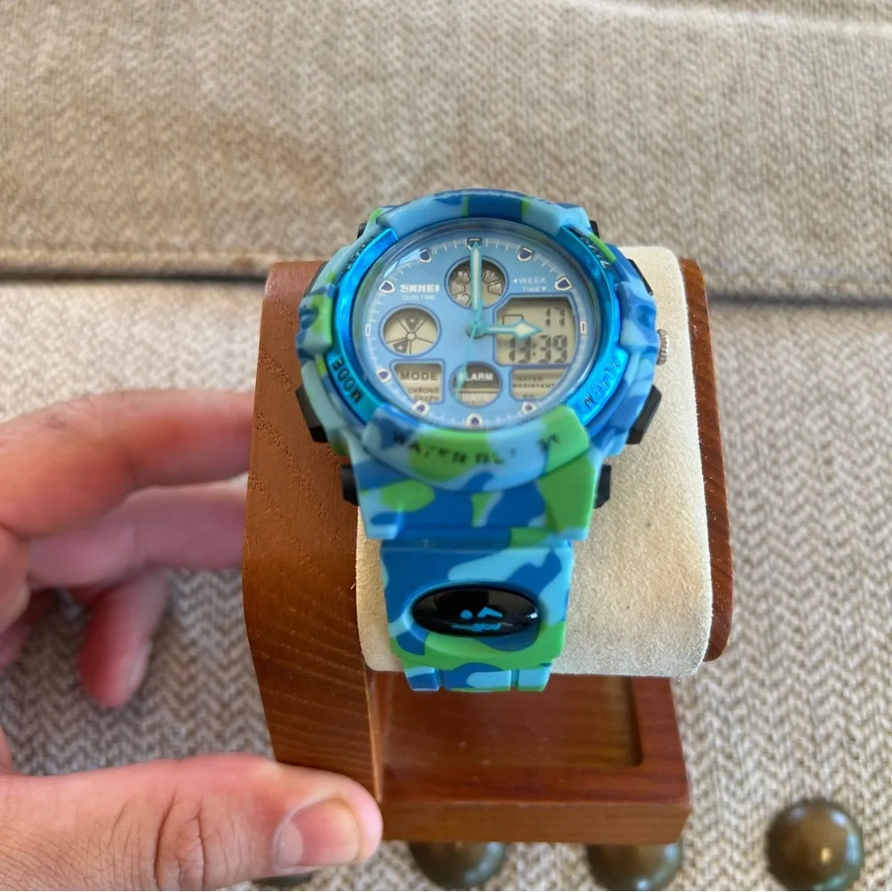 SKMEI Men's Multi-Functional Digital‎ & Analog Watch, 50m Water Resistent